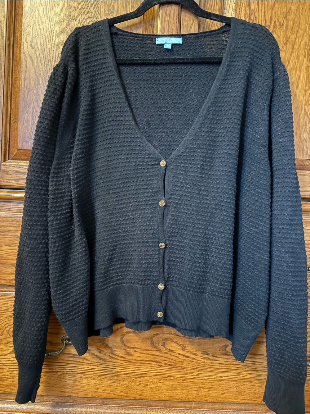 Draper James black cardigan